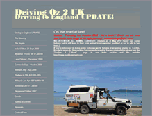 Tablet Screenshot of drivingoz2uk.com